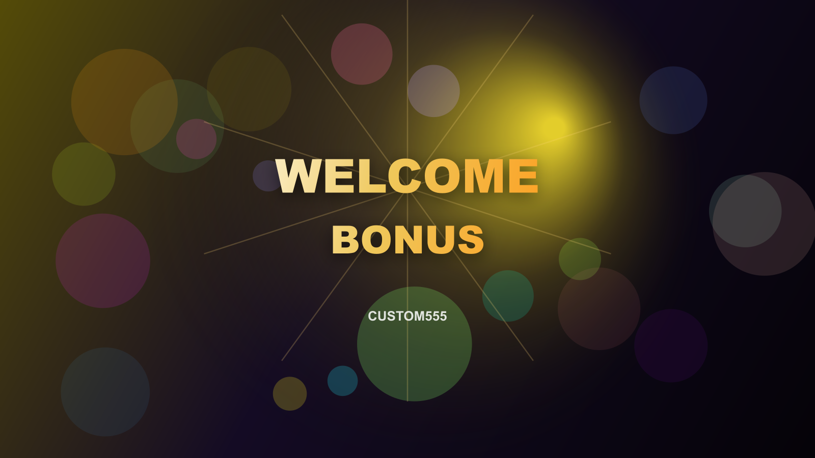 Claim your welcome bonus